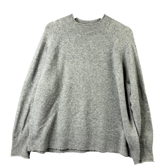 J.Crew Sweaters - J.Crew Gray Merino Wool Alpaca Blend Rolled Mock Neck Sweater BD613 Size L
